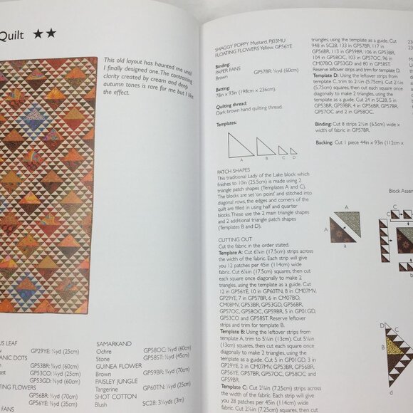 Kaffe Fassett's Quilts In The Sun Quilting Book Full Color Patterns Photographs - Picture 6 of 12